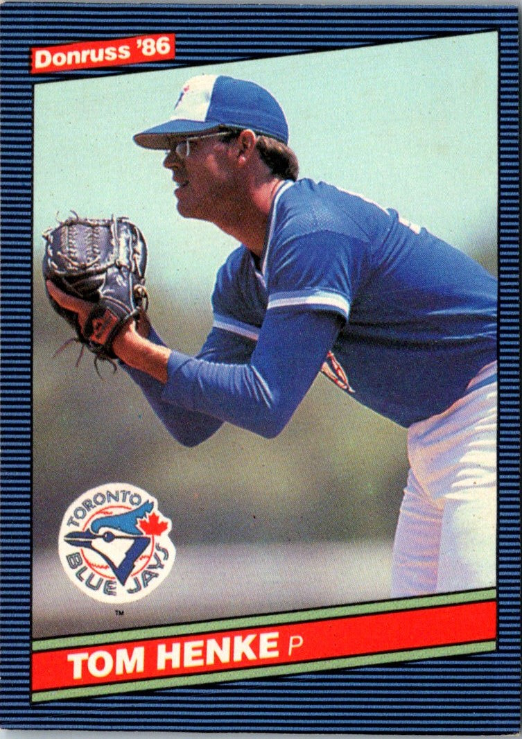 1986 Donruss Tom Henke