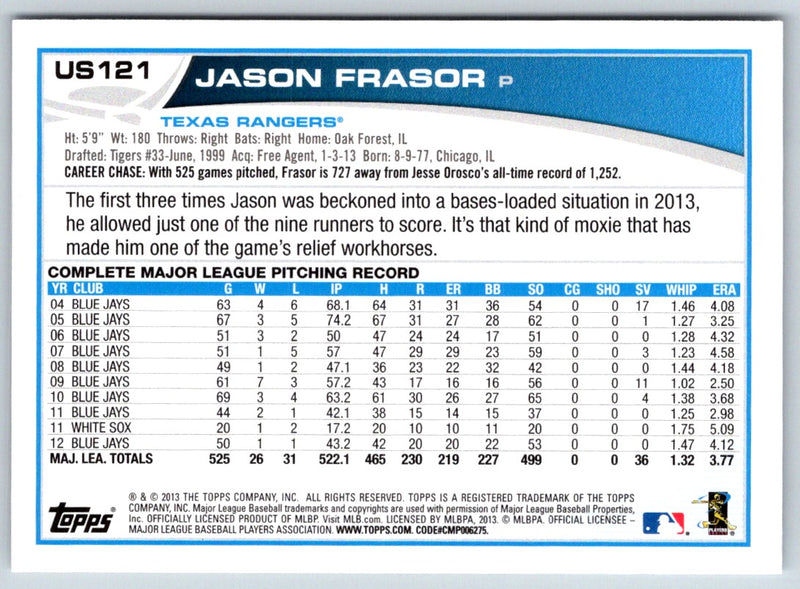 2013 Topps Update Jason Frasor