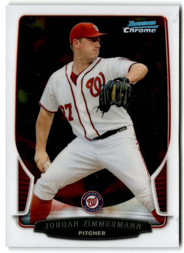 2013 Bowman Chrome Jordan Zimmermann #33