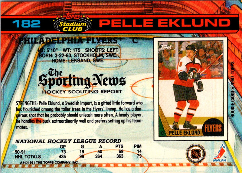 1991 Stadium Club Pelle Eklund