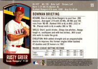 2000 Bowman Rusty Greer #99