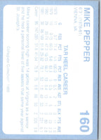 1989 Collegiate Collection North Carolina's Finest Mike Pepper #160