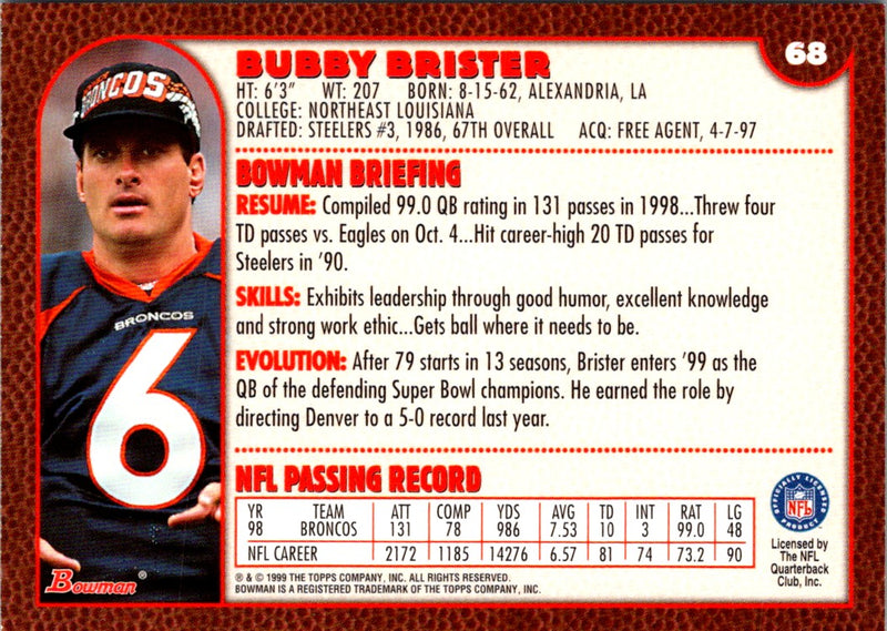 1999 Bowman Bubby Brister