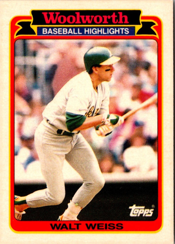 1989 Topps Woolworth Baseball Highlights Walt Weiss #5