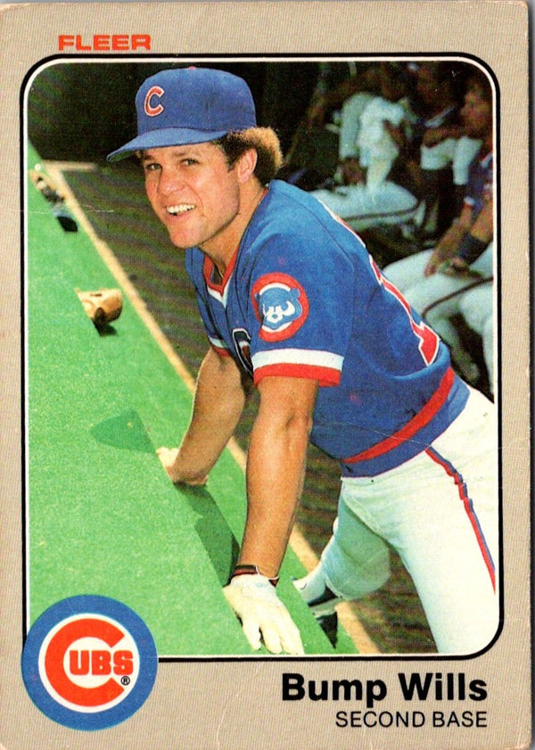 1983 Fleer Bump Wills #511