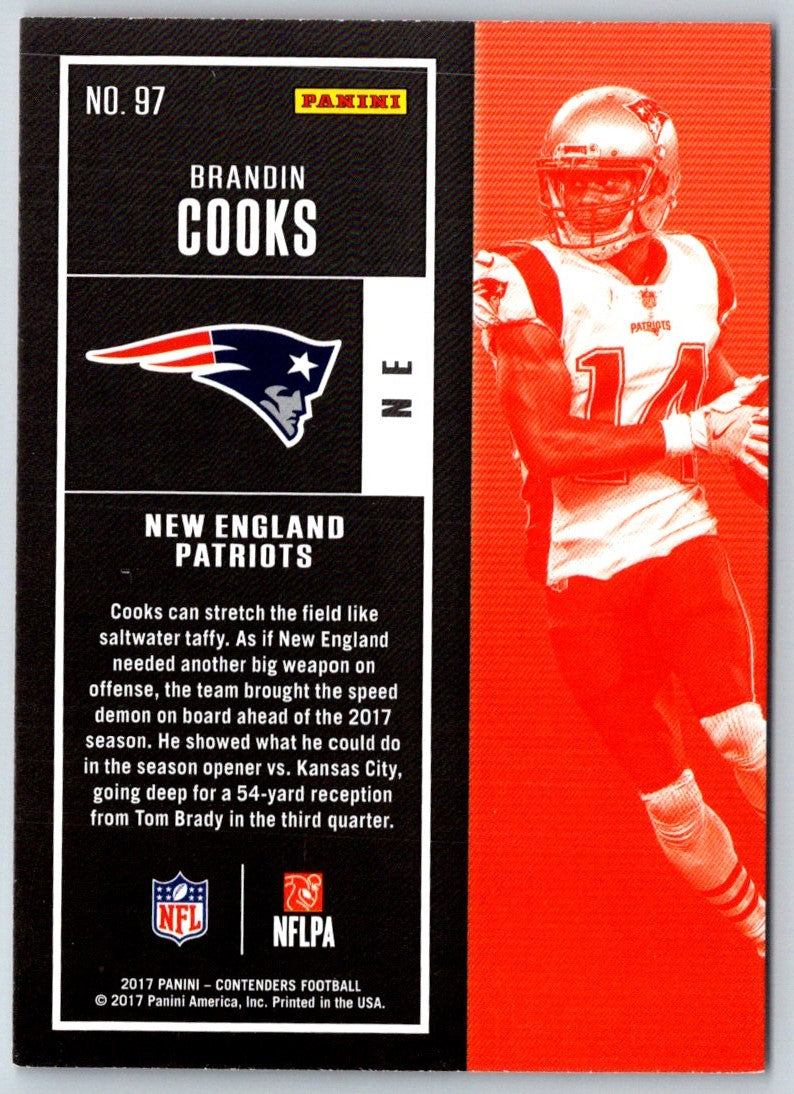 2017 Panini Contenders Brandin Cooks