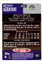 2002 Topps Total Benny Agbayani #352