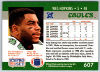 1992 Proset Wes Hopkins #607
