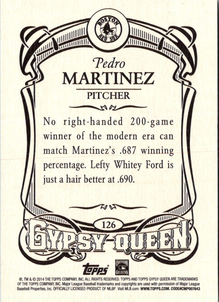 2014 Topps Gypsy Queen Pedro Martinez