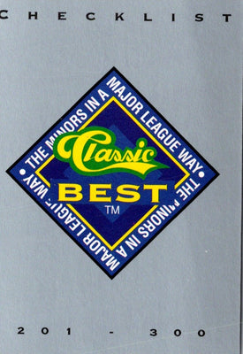 1993 Classic Best Checklist 2 #298