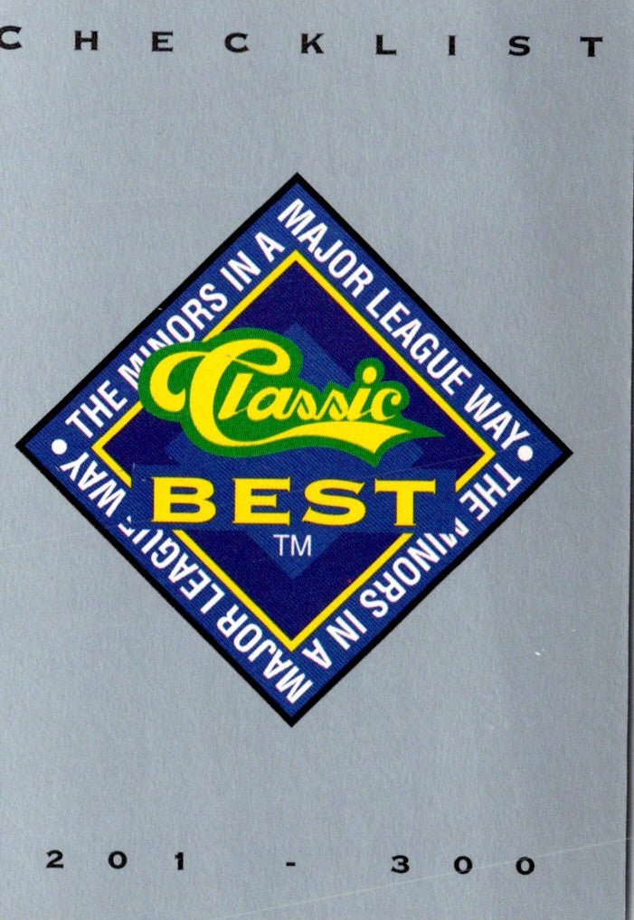 1993 Classic Best Checklist 2