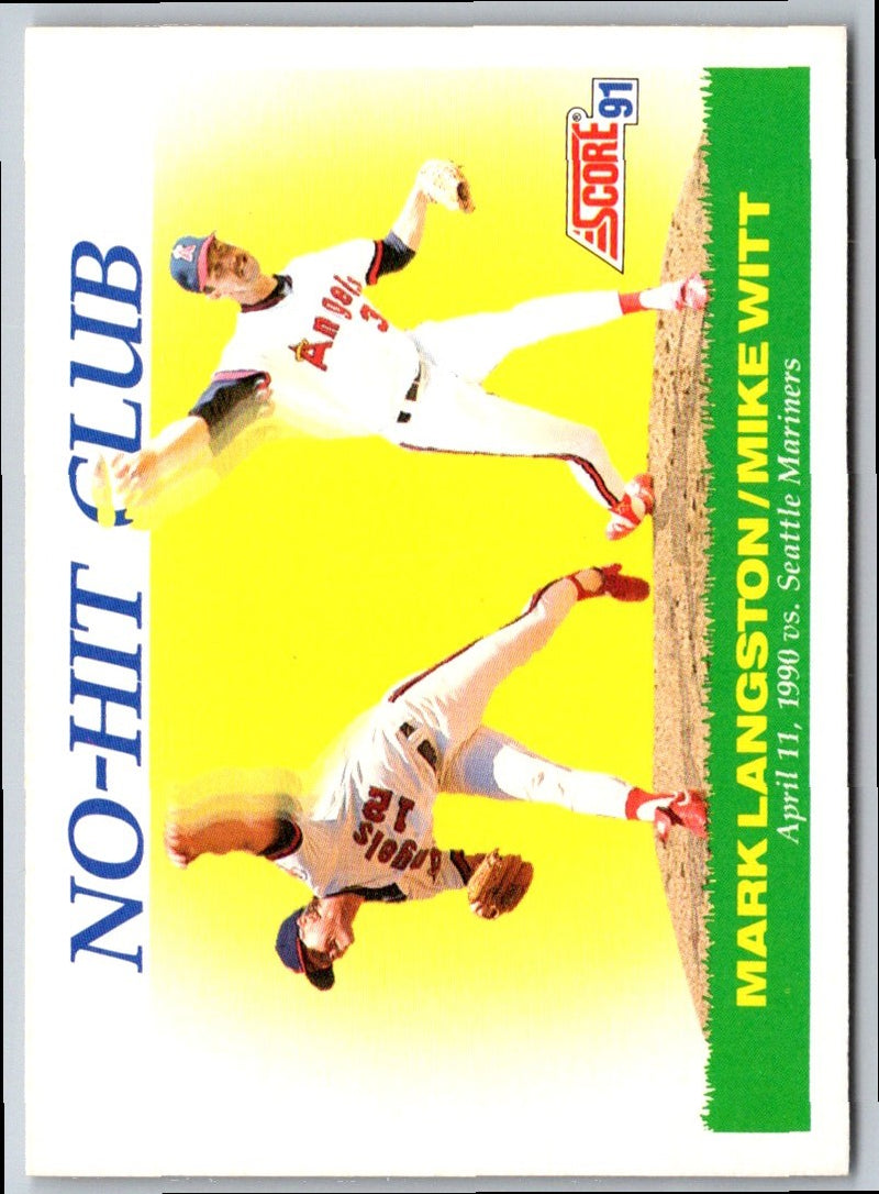 1991 Score Mark Langston/Mike Witt