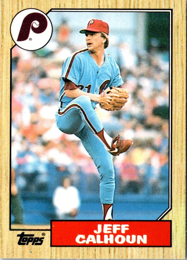 1987 Topps Traded Jeff Calhoun #16T