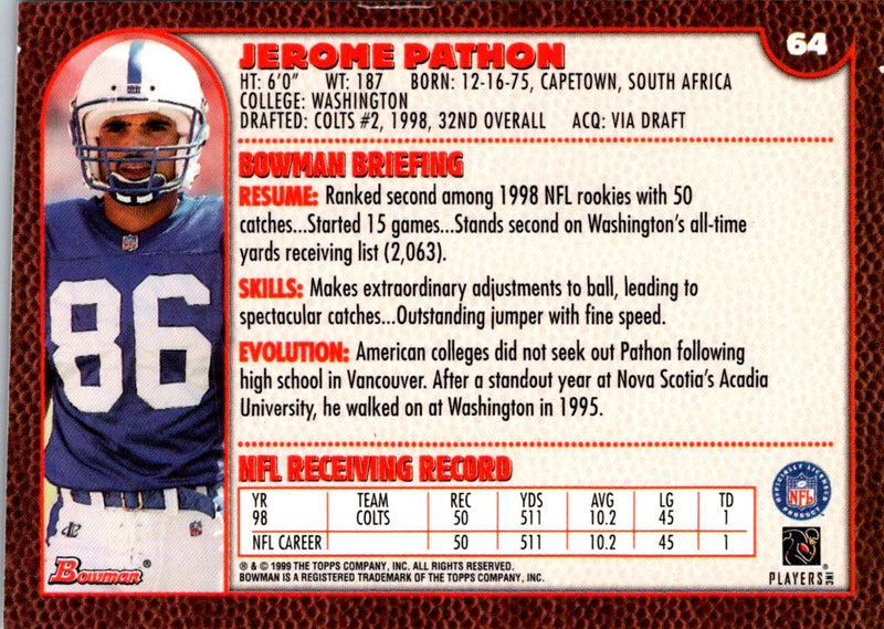 1999 Bowman Jerome Pathon