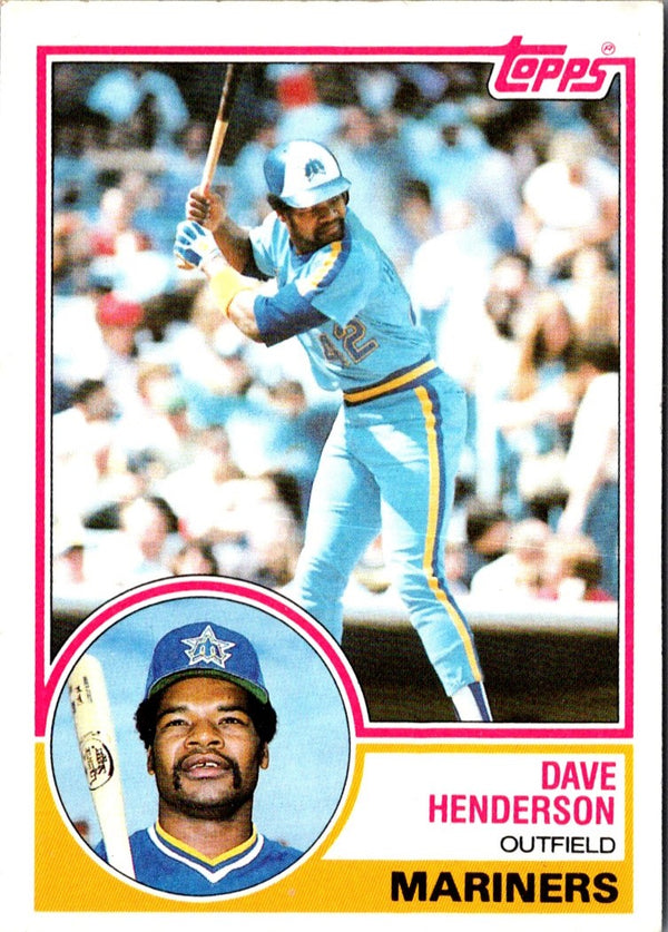 1983 Topps Dave Henderson #732