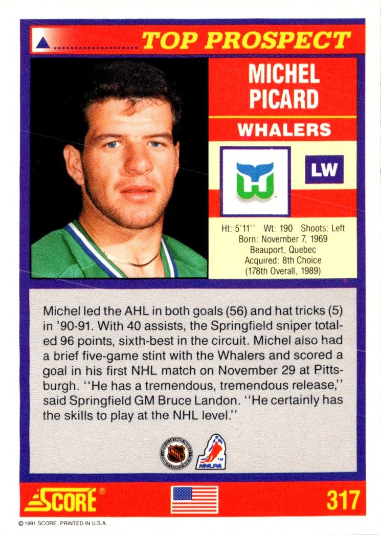 1991 Score American Michel Picard