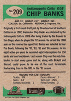 1991 Bowman Chip Banks #209
