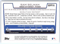 2012 Bowman Sam Selman #BDPP116
