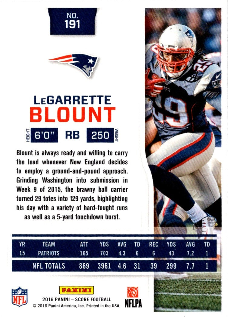 2016 Score LeGarrette Blount