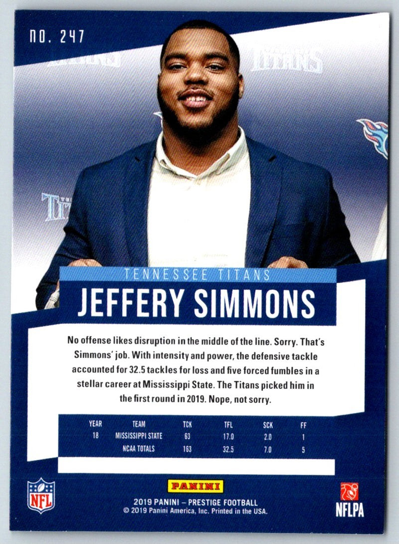 2019 Panini Jeffery Simmons #