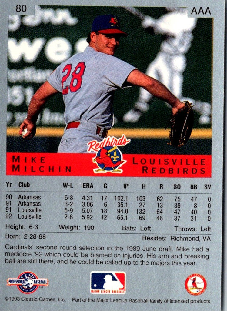 1993 Classic Best Mike Milchin