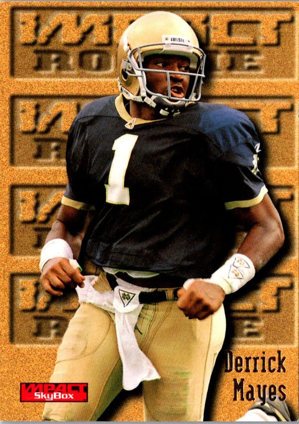 1996 SkyBox Impact Derrick Mayes #177 Rookie