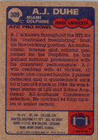 1985 Topps A.J. Duhe #309