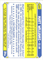 1987 Topps Traded Matt Williams #129T