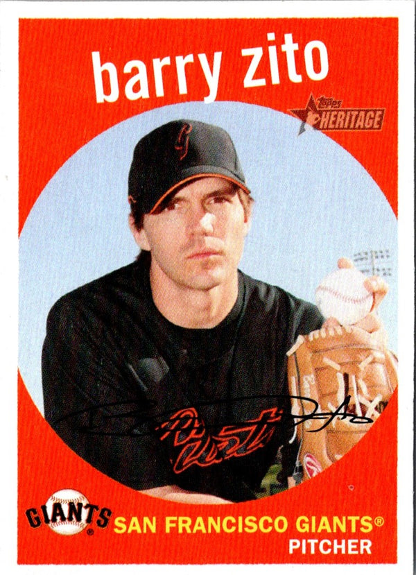 2008 Topps Heritage Barry Zito #149