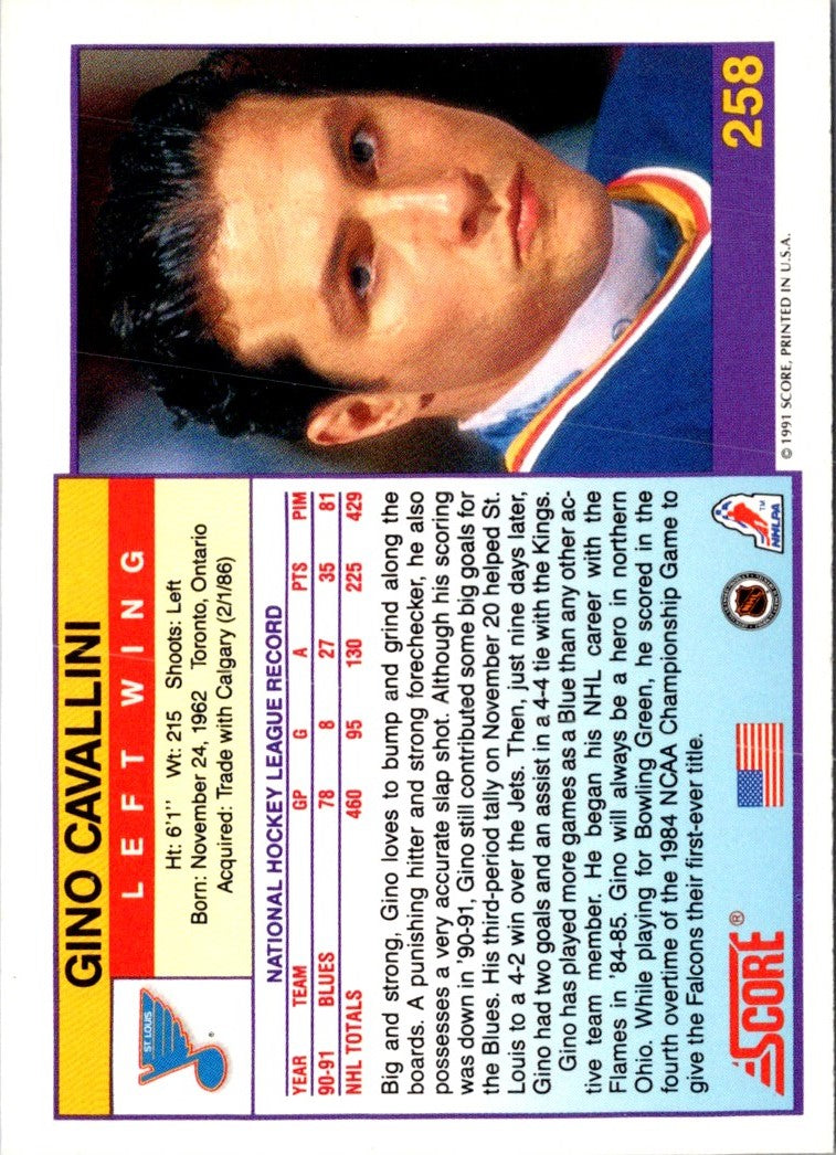 1991 Score American Gino Cavallini