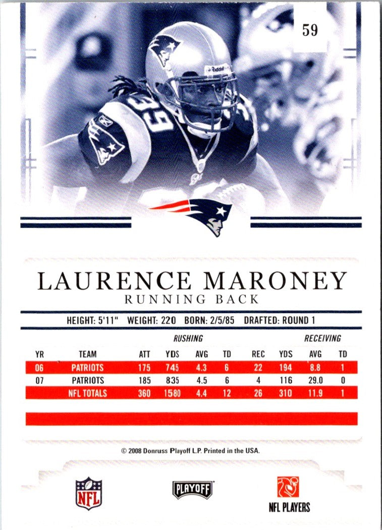 2008 Playoff Prestige Laurence Maroney