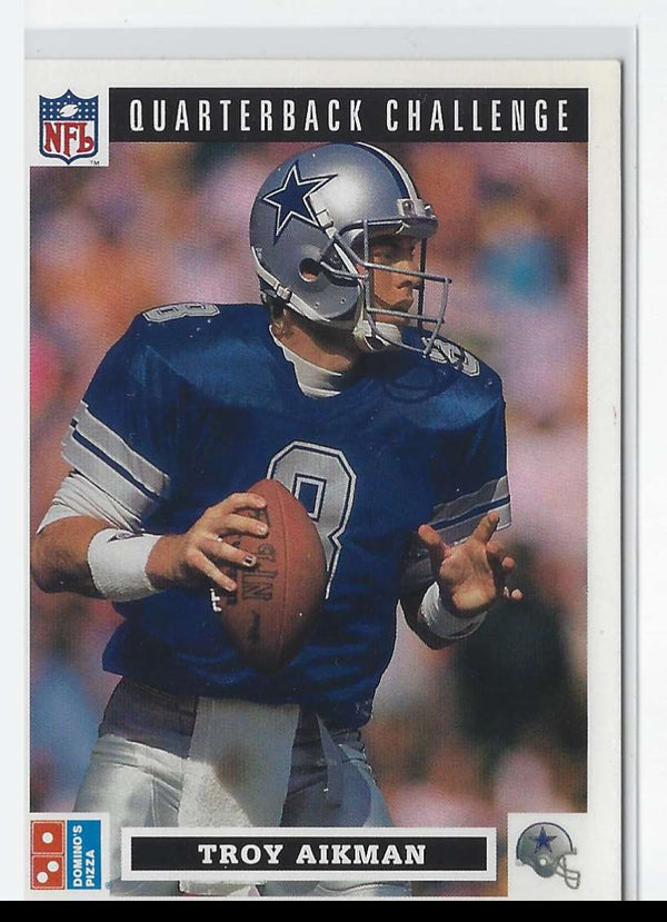1991 Domino's The Quarterbacks Troy Aikman #6