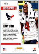 2018 Score Sidelines Deshaun Watson