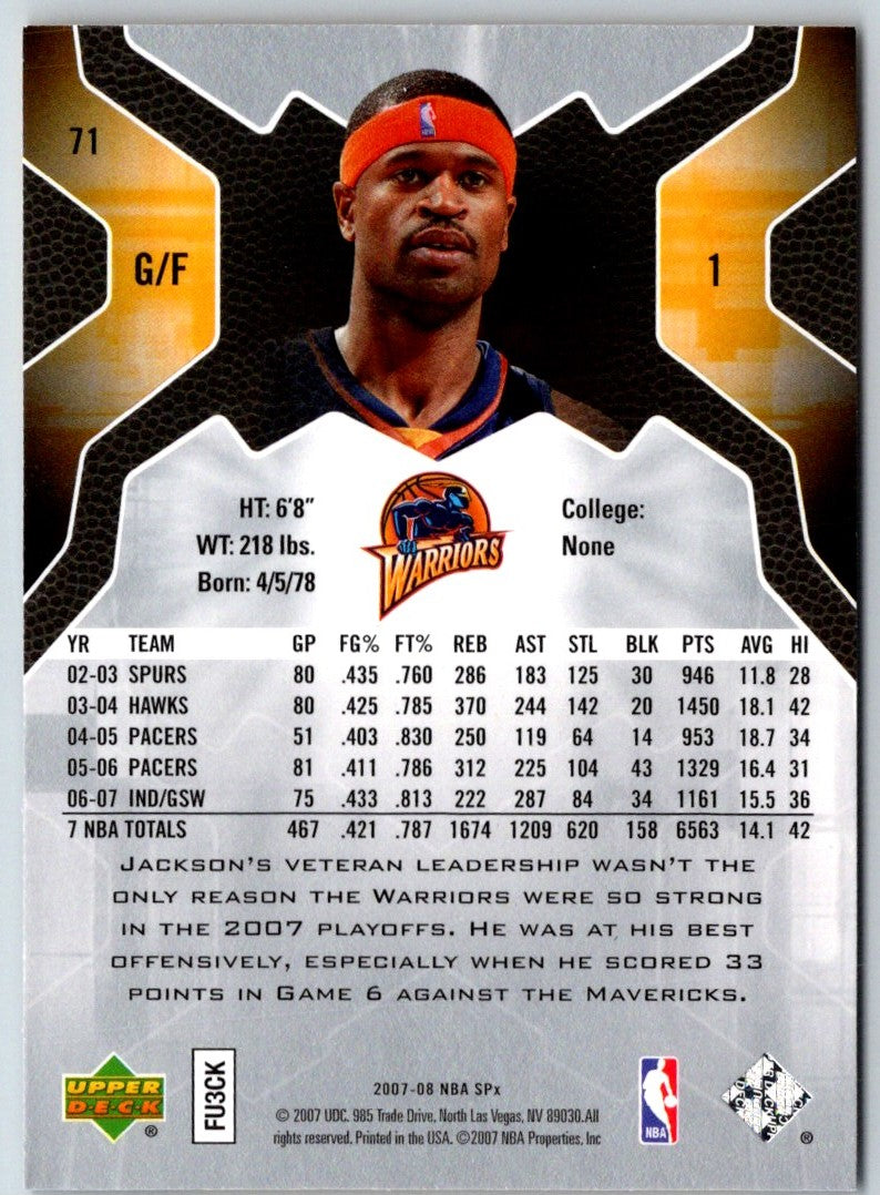 2006 Upper Deck Stephen Jackson