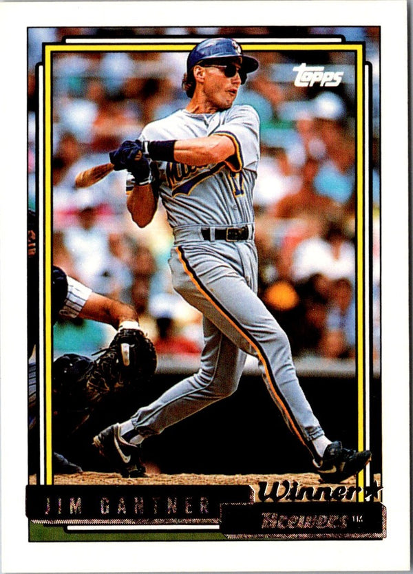 1992 Topps Jim Gantner #248