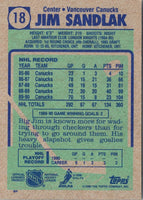 1990 Topps Jim Sandlak #18