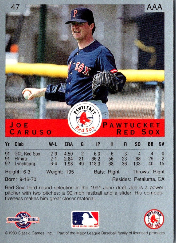 1993 Classic Best Joe Caruso