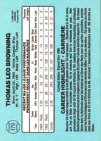 1986 Leaf Tom Browning #179