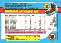 1991 O-Pee-Chee Normand Lacombe #357