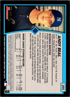 2001 Bowman Andy Beal #295 Rookie