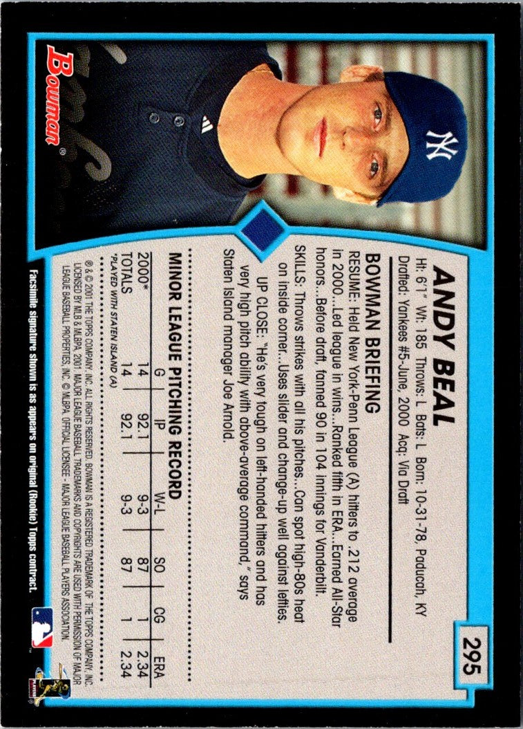 2001 Bowman Andy Beal