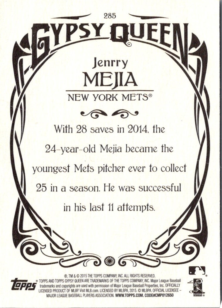 2015 Topps Gypsy Queen Jenrry Mejia