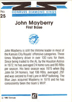 1982 Donruss John Mayberry #25