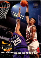 1993 Stadium Club Frequent Flyer Upgrades Scottie Pippen #184