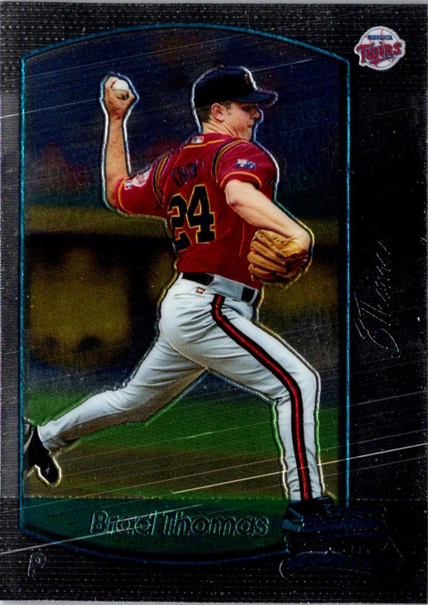 2000 Bowman Draft Picks & Prospects Chrome Brad Thomas #67 Rookie