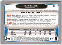 2013 Bowman Rob Brantly #87