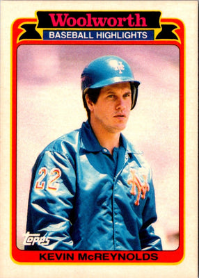 1989 Topps Woolworth Baseball Highlights Kevin McReynolds #15