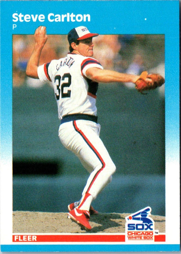 1987 Fleer Glossy Steve Carlton #490