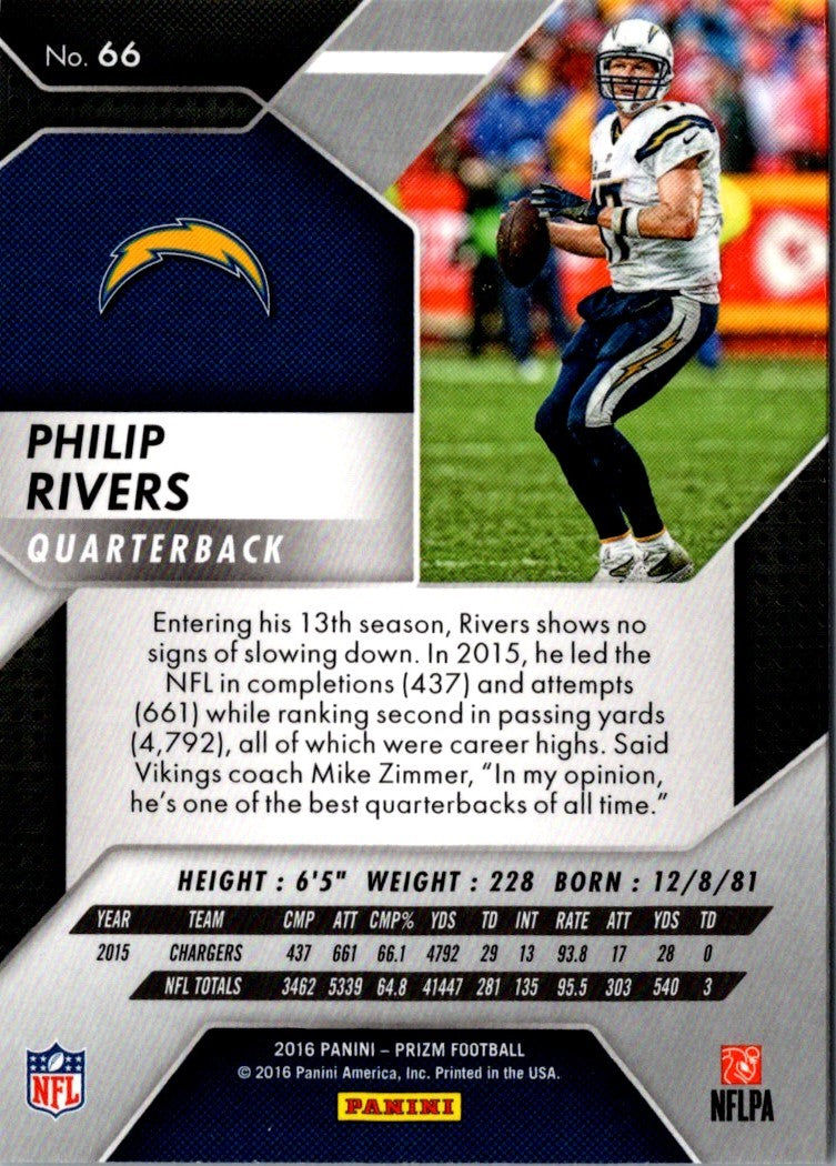 2016 Panini Prizm Philip Rivers