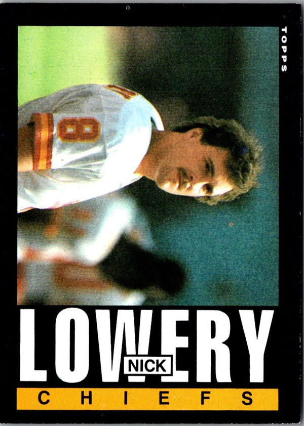 1985 Topps Nick Lowery #277